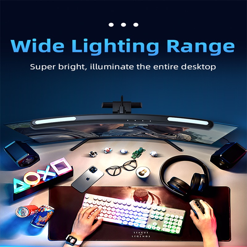 곡선 LED 모니터 라이트 바 Rgb 컴퓨터 화면 램프 - Laptop Accessories Rgb 리뷰 및 가격