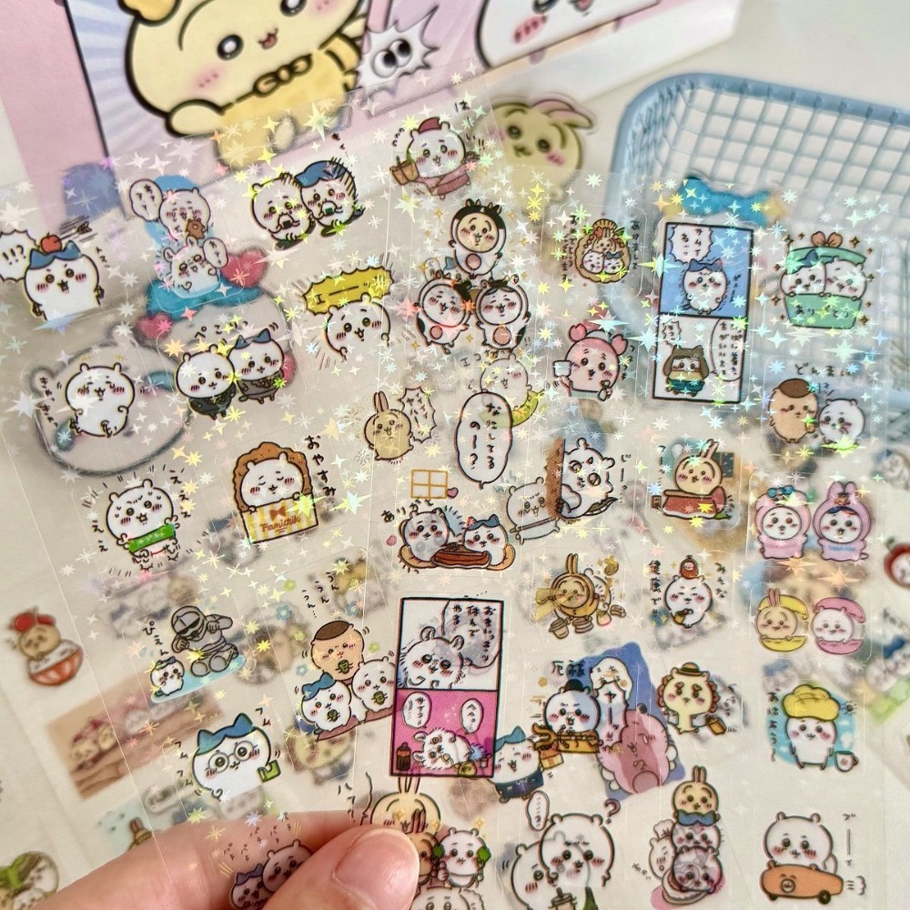 30Pcs Chiikawa 레이저 스티커 만화 방수 스 - Laptop Accessories Toys 리뷰 및 가격