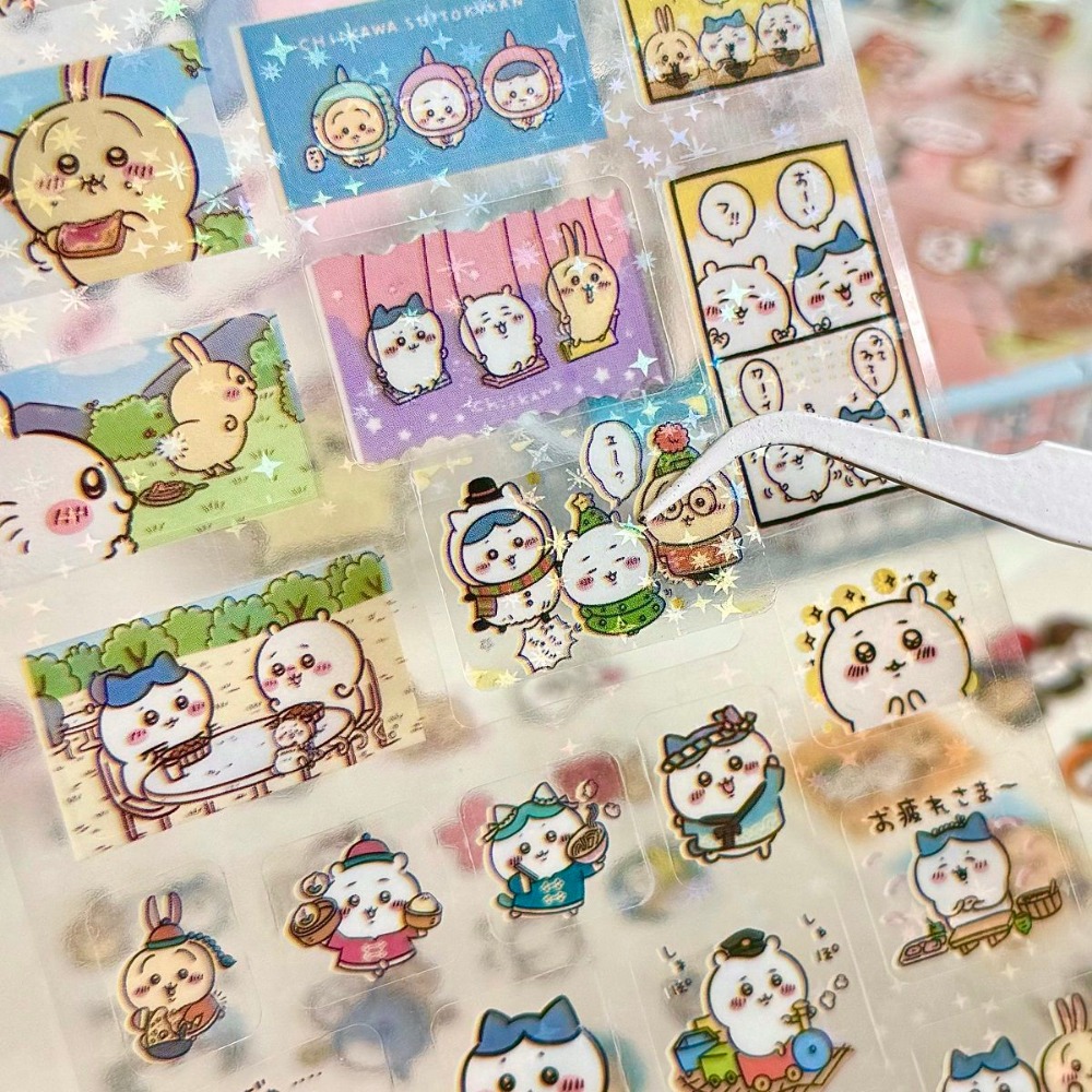 30Pcs Chiikawa 레이저 스티커 만화 방수 스 - Laptop Accessories Toys 리뷰 및 가격