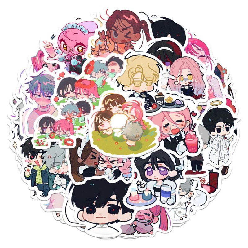 80개/세트 만화 애니메이션 외계인 무대 귀여운 스티커 - Laptop Accessories Gifts 리뷰 및 가격