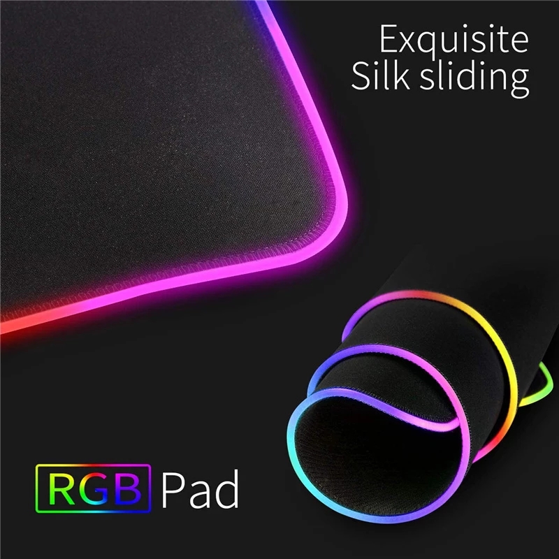 RGB 게이밍 마우스 패드 LED 라이트 마우스 패드  - Laptop Accessories Rgb 리뷰 및 가격
