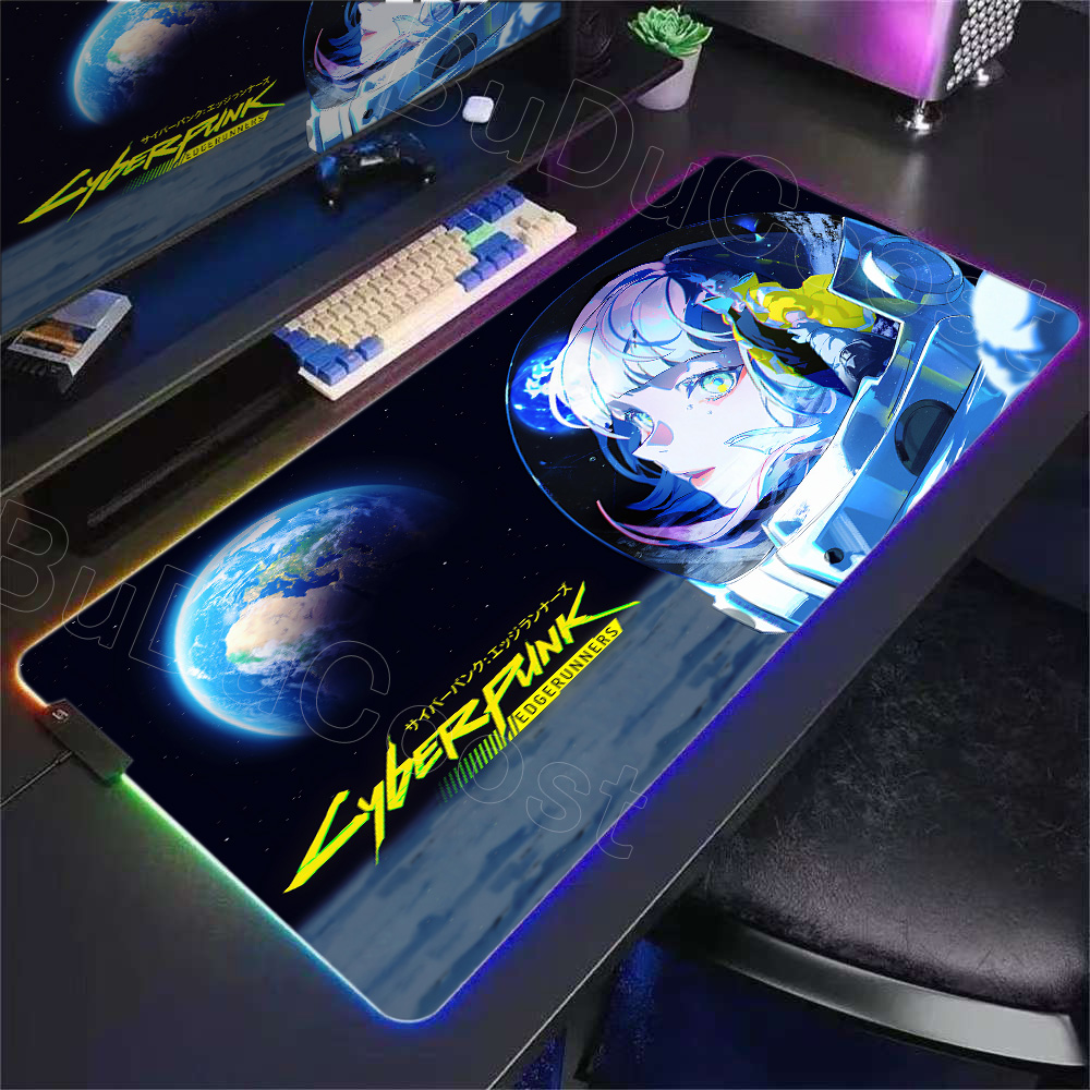 HD 애니메이션 소녀 마우스 패드 RGB 데스크 매트  - Laptop Accessories Rgb 리뷰 및 가격