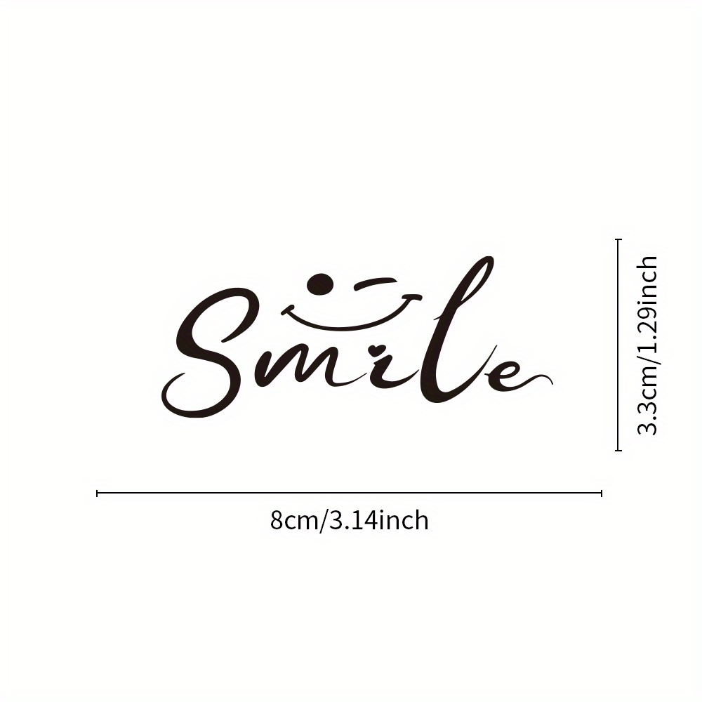 스마일 페이스 미러 스티커 광택 방수 스마일 데칼 자동 - Laptop Accessories Gifts 리뷰 및 가격
