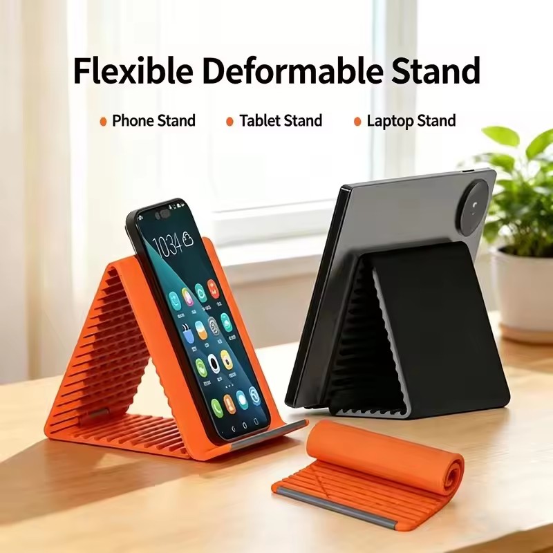 휴대용 실리콘 폰/태블릿/노트북 거치대, 창의적인 접이 - Laptop Accessories 리뷰 및 가격